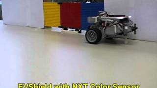 EVShield Robot with NXT Color Sensor