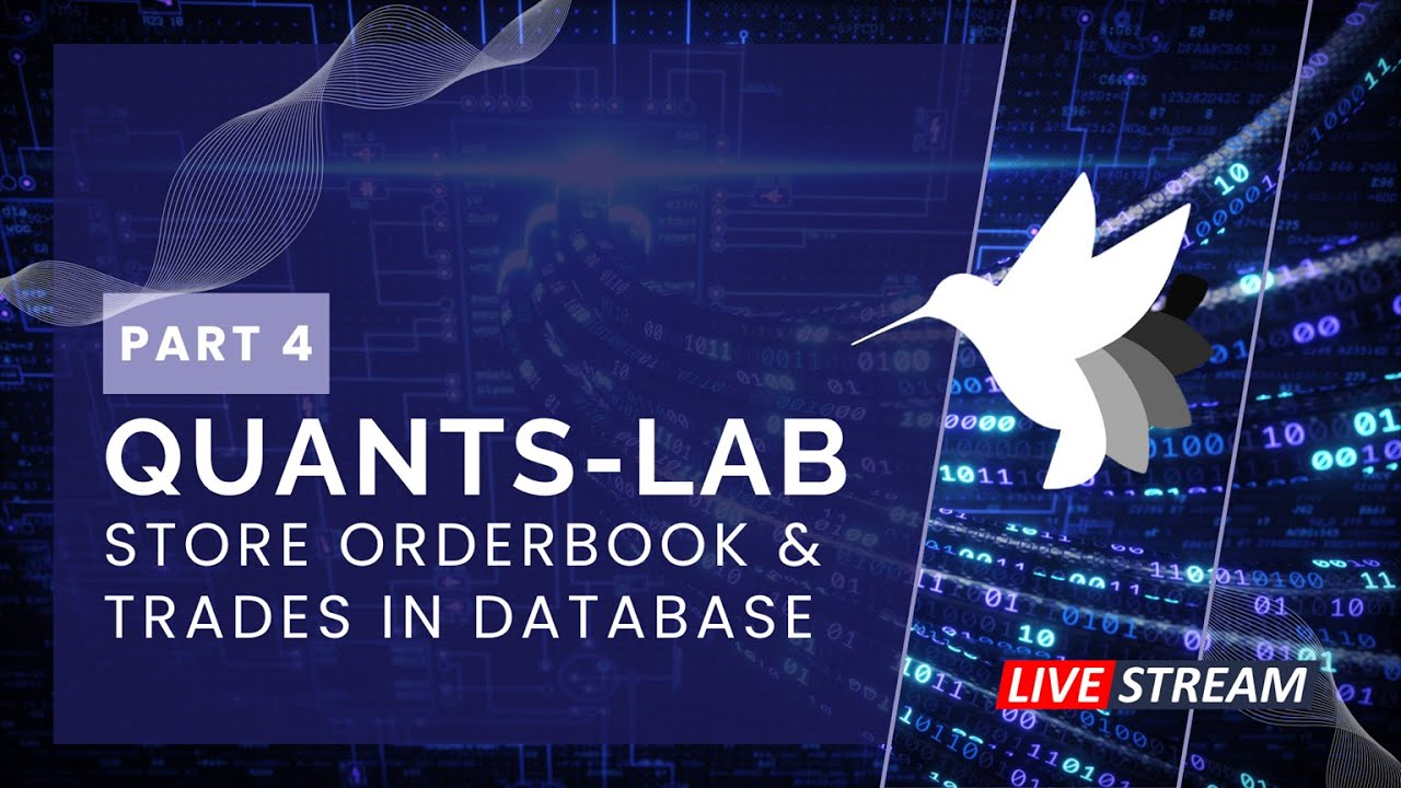 Quants Lab: 4 - How to Store Orderbook and Trades in a Database - YouTube