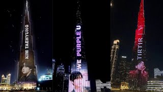 Bts V At Dubai Burj Khalifa Live Taehyung On Burj Khalifa Dubai Bts V Spotted At Burj Khalifa