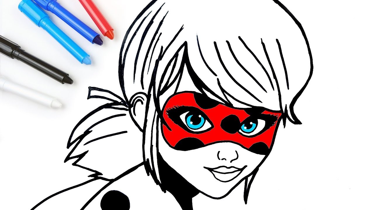 LadyBug Drawing - How to Draw and Color Ladybug | Jolly Art ♡ - YouTube