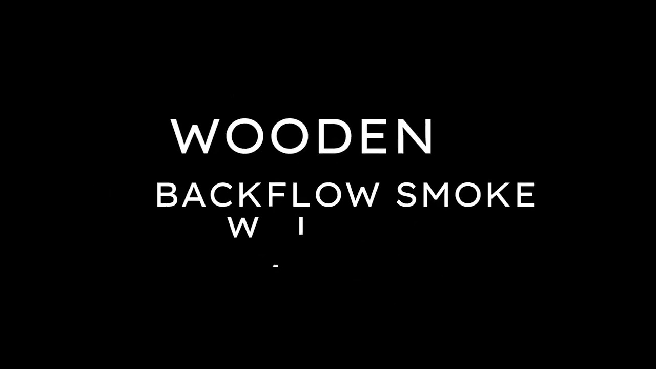 Wooden Incense Holde Backflow Smoke Waterfall