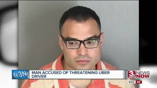 Man allegedly says he'd cut Uber driver's throat
