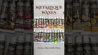 Metallique Waxes - so popular in my line! Learn more in the livestream #mixmedia #finnabair #waxes