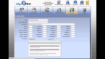 eSignOnline: Creating and Using Templates