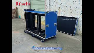 TOURGO Triple 20U Audio Equipment Flight Case for Studio & Stage