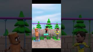 Tung Tung Sahur vs Mr Beast &amp; Ronaldo | Funny 3D Animation #scaryteacher3d #funny #mrbeast