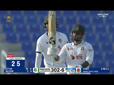 Litton Das 53 runs vs Afghanistan | AFG vs BAN One-off Test