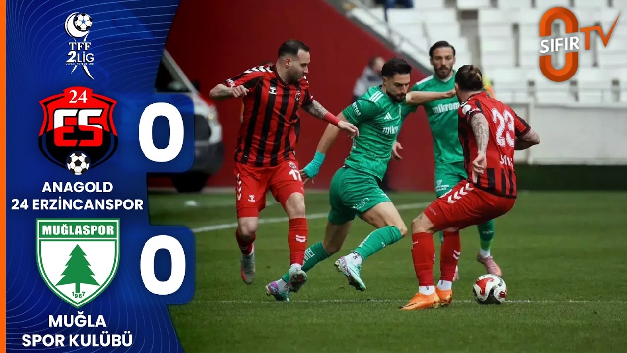 Anagold 24 Erzincanspor 0 - 0 Muğla Spor Kulübü | Maç Özeti