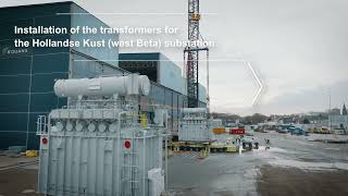 Installation trafo's in the Hollandse Kust (west Beta) substation