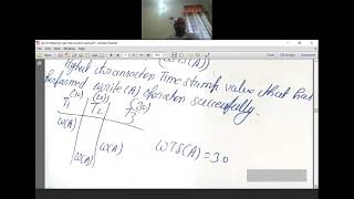 LECTURE14 Timestamp ordering & conservative 2PL
