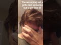 ur crying but u gotta unlock phone with face id to text someone
