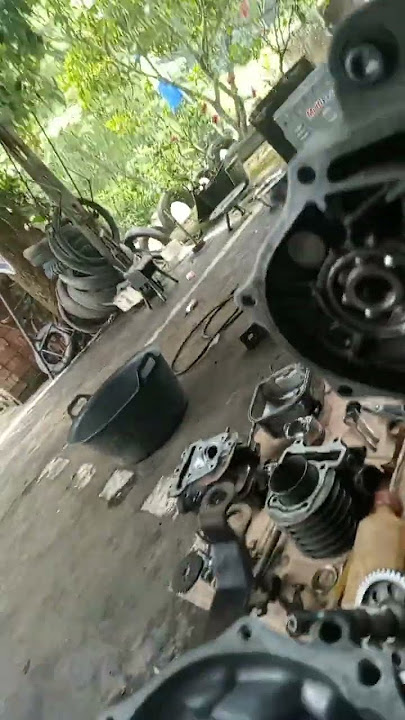 dismantling and reassembling automatic motorbike axle parts #engine workshop