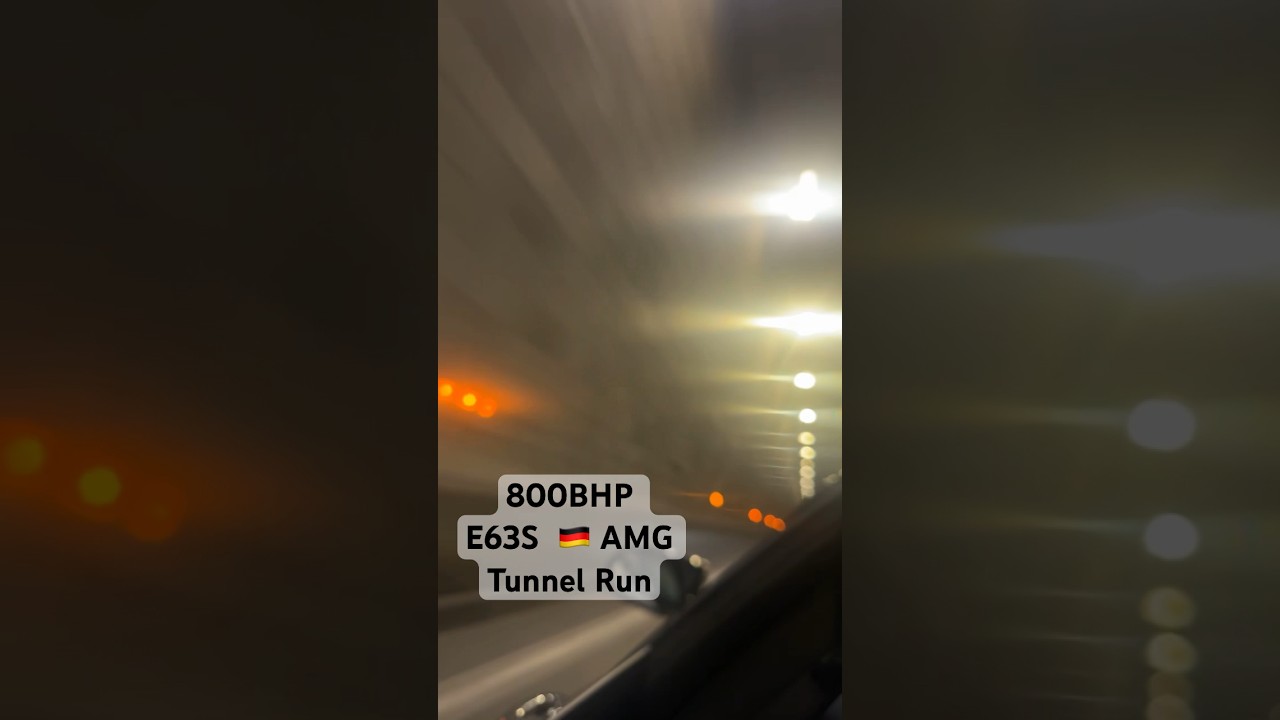 Mercedes Benz E63s AMG 800BHP Tunnel Run 