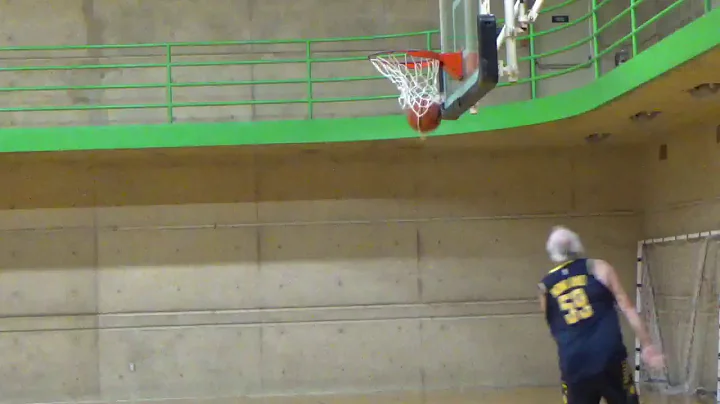 Trying to dunk on my 60th birthday..Cant slam it l...