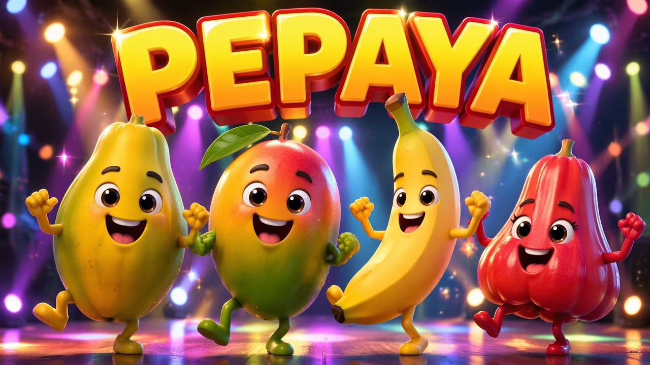 Pepaya Mangga Pisang Jambu 🥭🍊🎵  - Lagu Anak Indonesia Populer - Balita TK PAUD