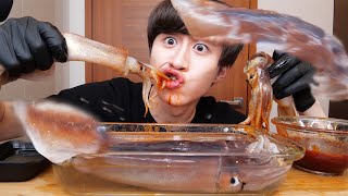 イカを生きたまま食べたらさいこぉぉぉ【モッパン】