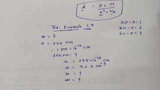 Famous calculation of density solid state lecture 11 Wealth