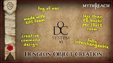 NEW Dungeon Object Creation System (DoC) from Foam with FREE Creative Commons Design & Instructions