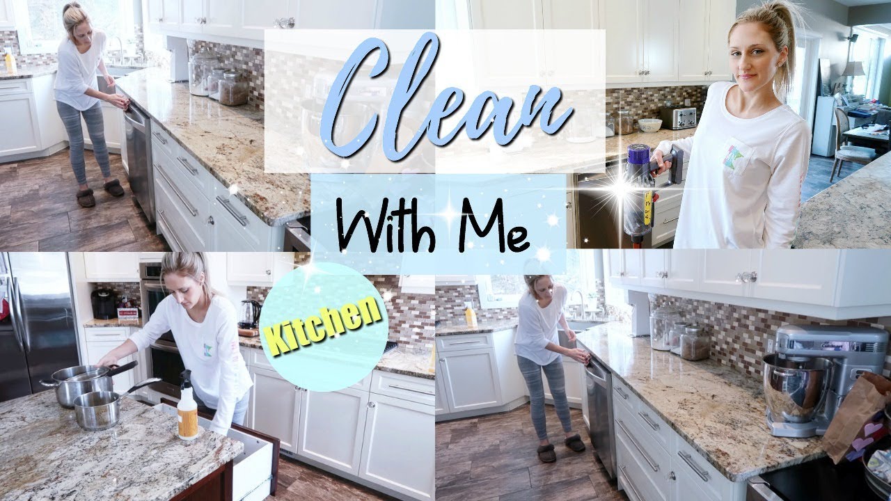 ✨CLEAN WITH ME ~ KITCHEN CLEANING MOTIVATION 2019