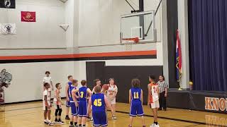 Play video: 2022 Jan 13. Carsten Smith rebound and plays. Knob Noster Middle School vs. Higginsville. video 2