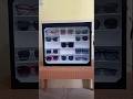 Rak Kacamata Model Kotak2 Display Akrilik Lampu LED RGB Dan Remote Wireless