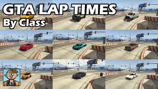 Fastest Cars By Class For Racing (2019) - GTA 5 Best Fully Upgraded Cars Lap Time Countdown