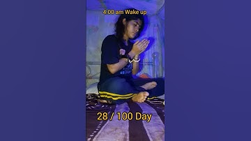 Day 28 / 100 Waking up in Brahma Muhurta 🌄 #ytstorts  #mnivlog #exploer #hindu #morning #subscribe