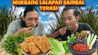 SUPER DELICIOUS MUKBANG LALAPAN SAMBAL TERASI!!! THIS IS UNBEATABLE...