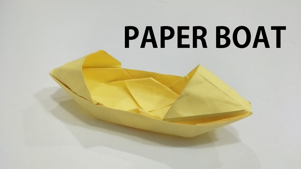 How to Make Origami Paper Boat YouTube