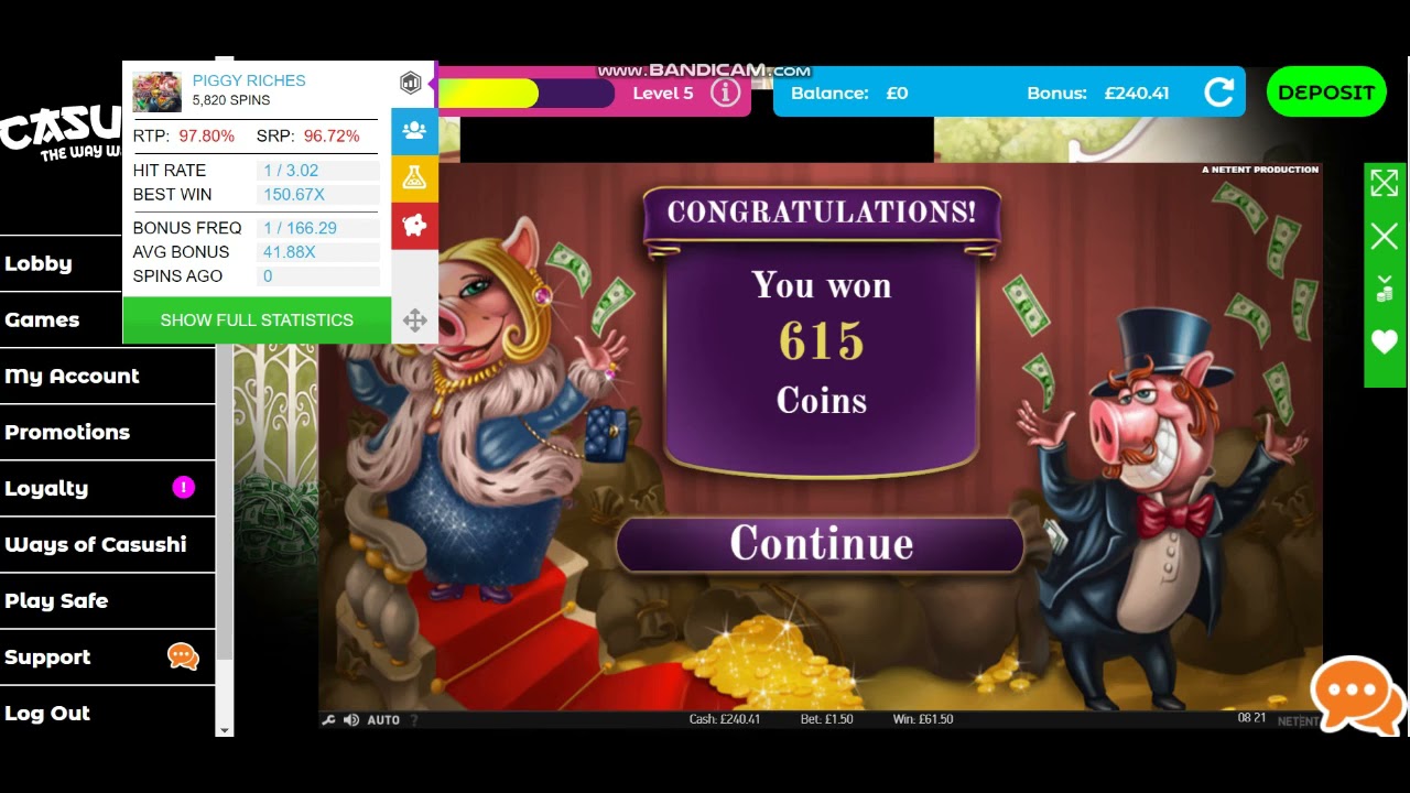 Casushi Casino Screenshot