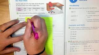 5th Grade, Module 1, Lesson 6 (Part 2)