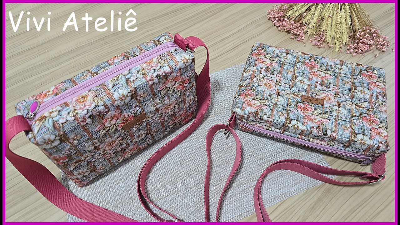 Bolsa Tranversal Fácil de Costurar | Passo a Passo | Vivi Ateliê