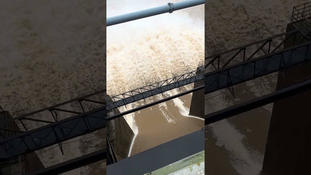 Horror Dam Water flowing #