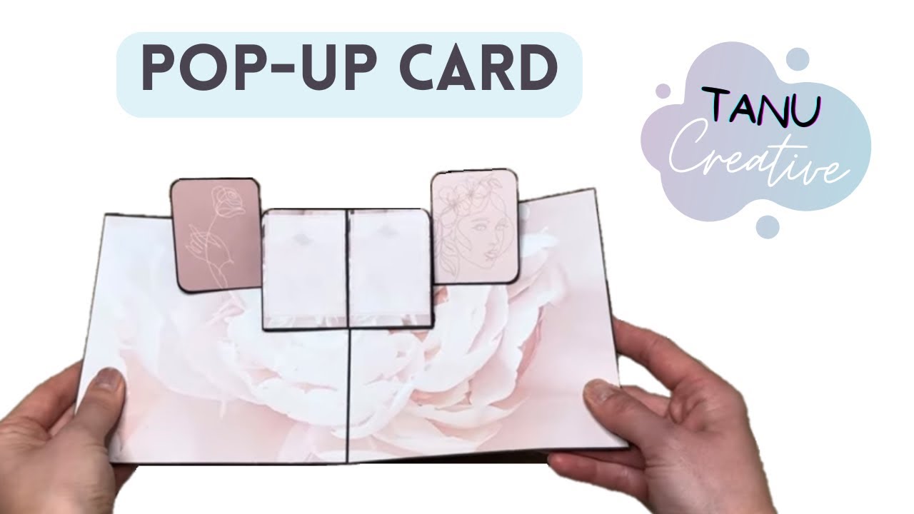 Pop Up Card for 4 Mini Photos | Tutorial - YouTube