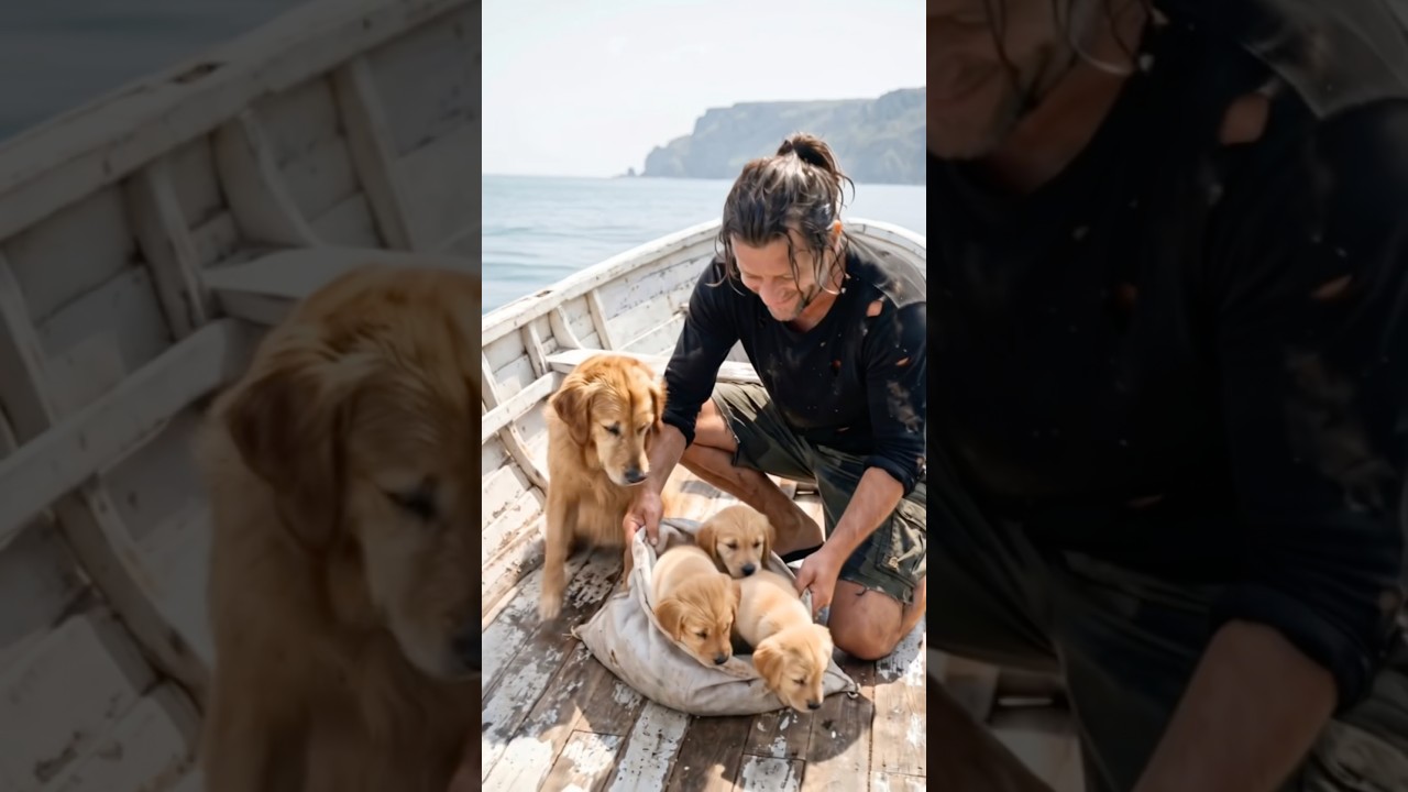 The fate of the poor man who saved the puppy and the rich man who abandoned it#GoldenRetriever