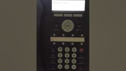 Avaya 1608 Ip - Clear Settings