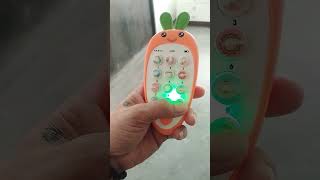 CUTEST DIGITAL LEARNING PHONE TOY #satisfying #cutecarrot #smartphone #shortvideo #voiceeffect #toy