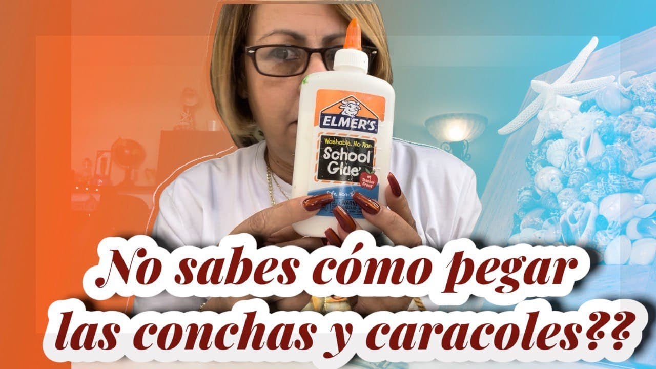 Que pegamento utilizar para pegar caracoles y conchas sobre diferentes superficies.