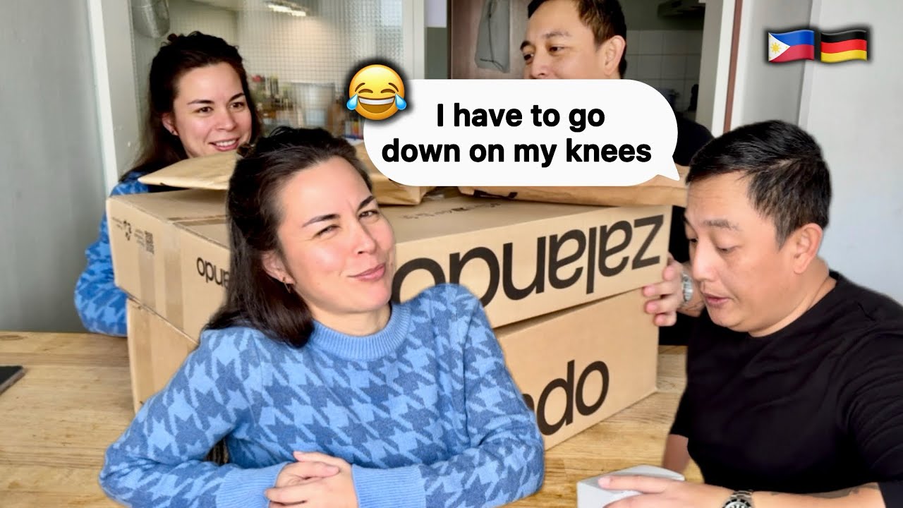 Unboxing with marriage proposal | Filipino German Couple 