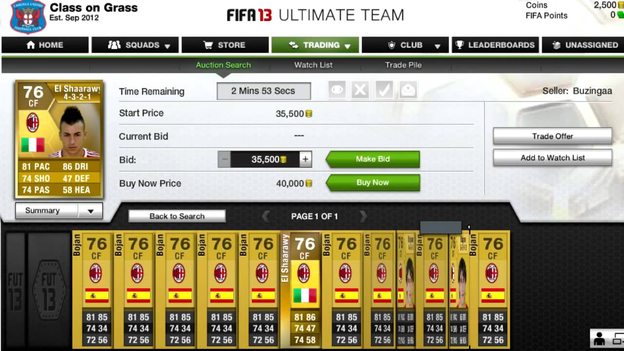 FIFA 13 Ultimate Team Web App - Starter Packs!