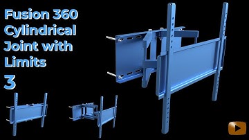 Fusion 360 Cylindrical Joint Tutorial – Add Rotating Arms with Motion Limits - Part 3