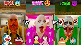Real Mr Meat vs Barbie Mr Meat vs Joker Mr Meat Gameplay With Doraemon Nobita Shinchan & Friends screenshot 3