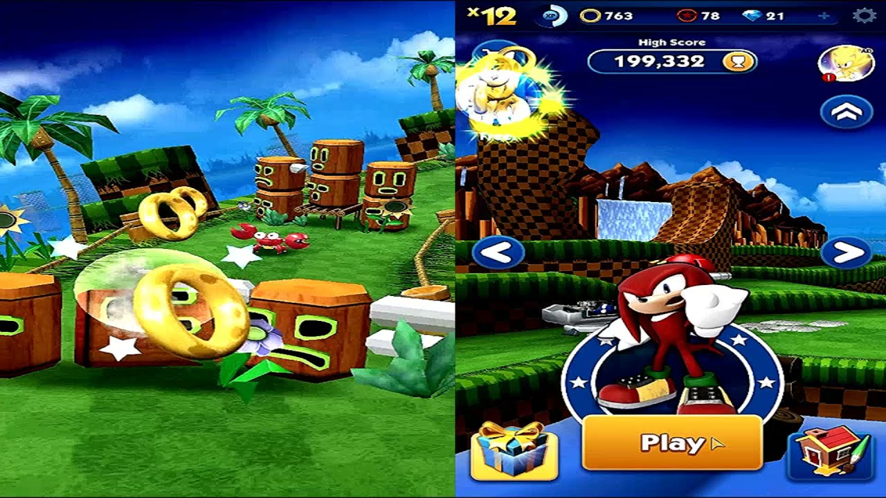 🚀Sonic Dash🚀, Cool Android Reverse Gameplay HD - Green Hill Zone, Episode 2