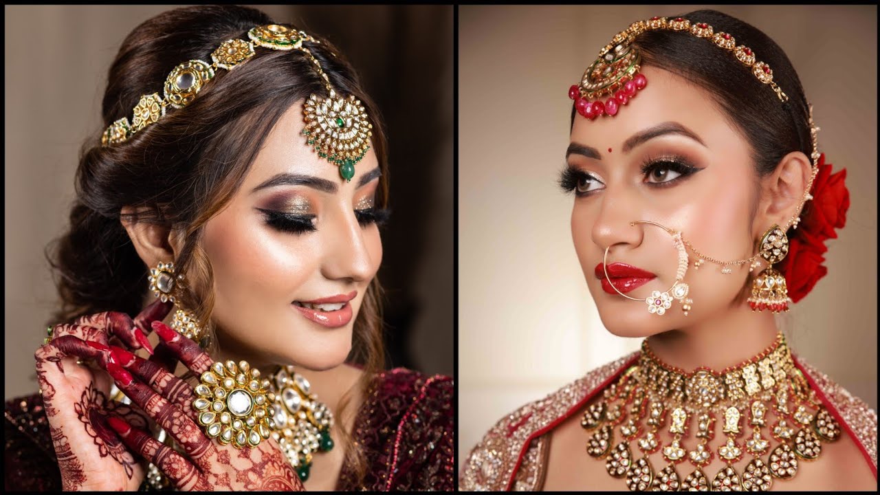 2 LATEST BRIDAL MAKEUPS || STEP BY STEP || with Product Details