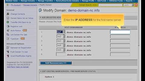 Registering name servers via NameCheap.com by MiaShops.