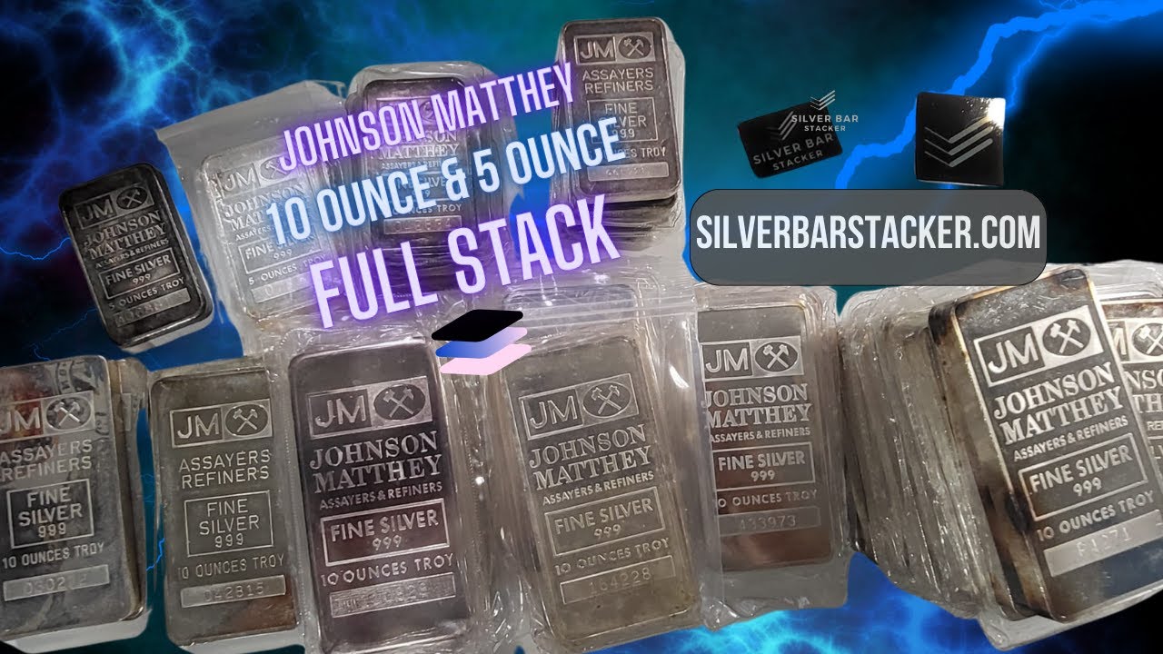 465oz Johnson Matthey FULL STACK Video 🤯 Sort of... Diving Deep on 10oz & 5oz Pressed JM Silver Bars