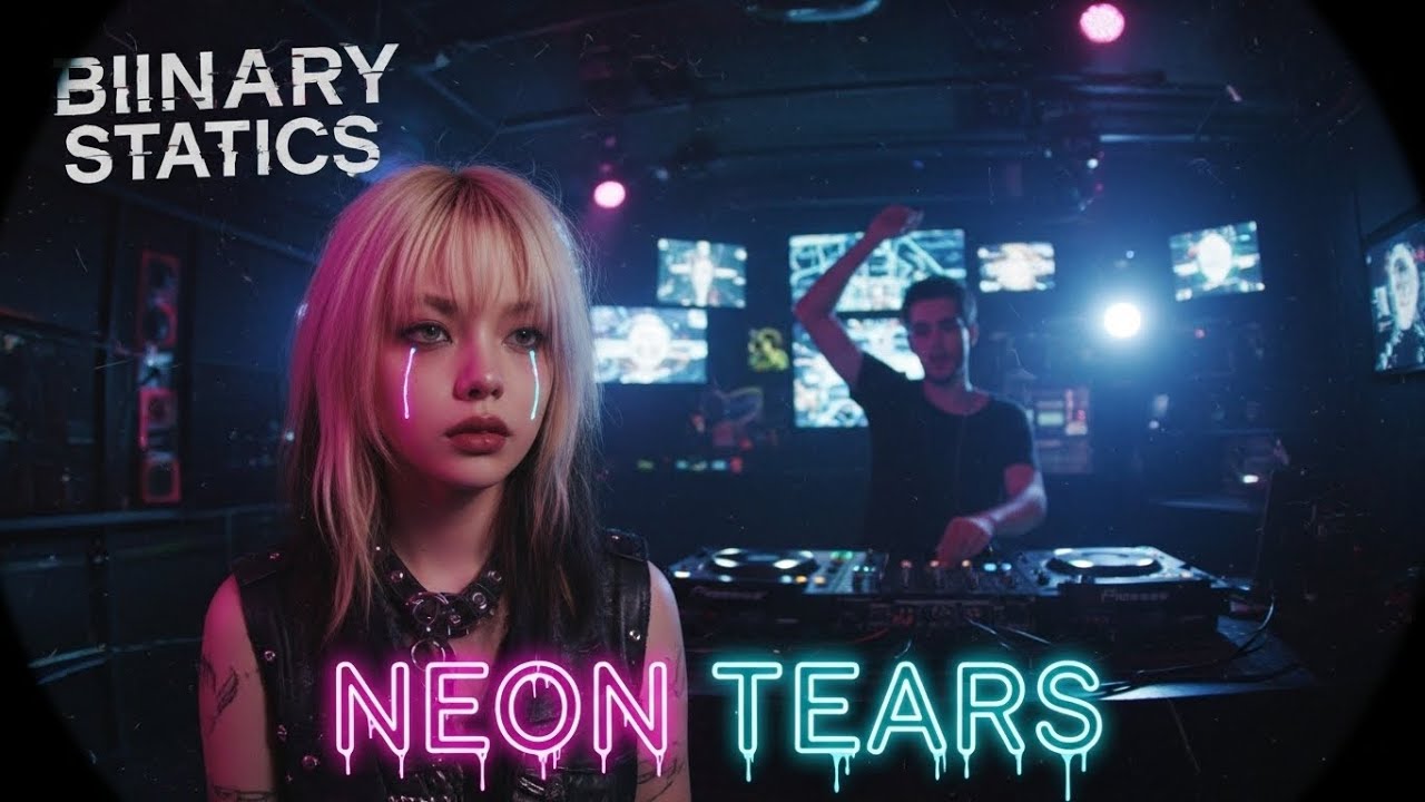BINARY STATICS - Neon Tears (Official Music Video)  Sad Pop Punk Revival 💔⚡