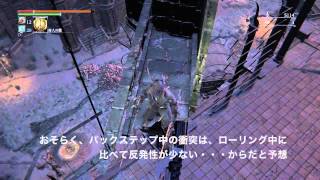 Bloodborne　Reborne shortcuts back step バックステップ安定法
