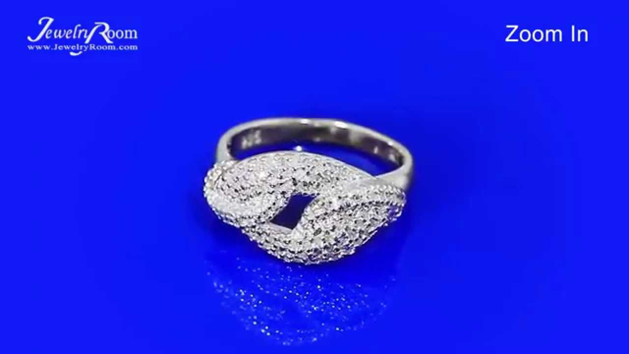 JEWELRY LIVE AUCTION ⅝ CT GENUINE DIAMOND 18K WHITE GOLD OVER