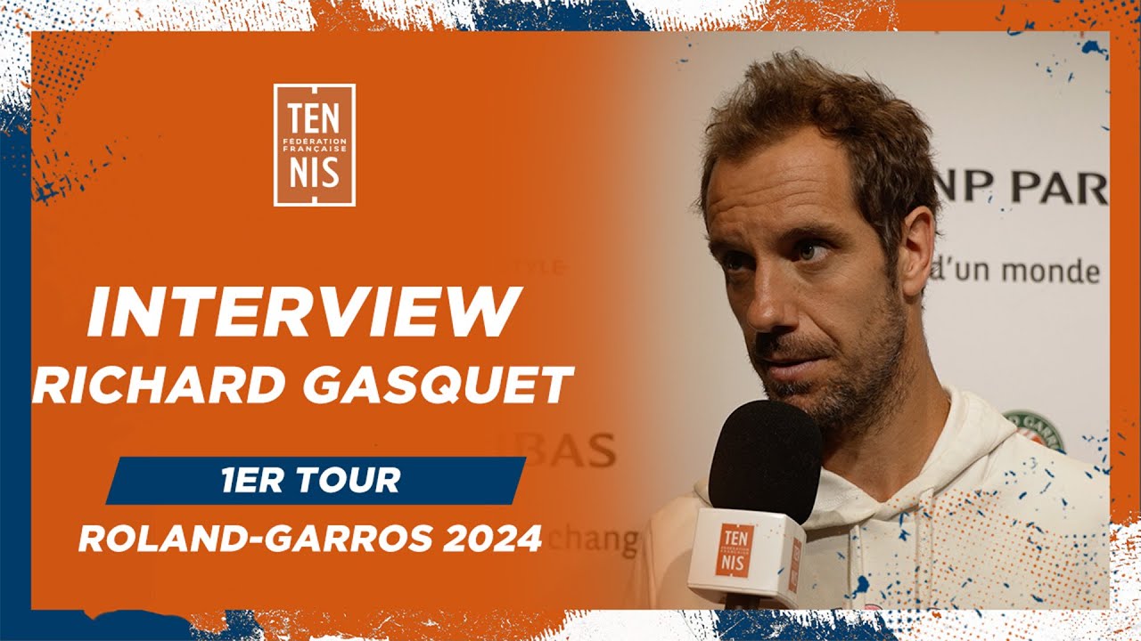 Interview de Richard Gasquet après le 1er Tour de Roland-Garros 2024 | FFT